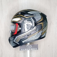 KYT K2 Rider Flat Pinlock Black Panther 1 Black Doff Gold