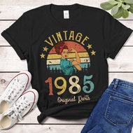 Vintage 1985 Original Parts Tshirt 37 Years Old 37Th Birthday Gift Idea Mom Wife Daughter 85 Funny R