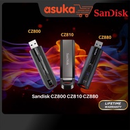 Sandisk CZ810 CZ880 64GB / 128GB / 256GB Extreme Pro USB3.1 Solid State Flash Drive