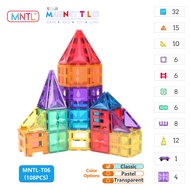 MNTL Star magnetic tiles 108PCS Classic Color Toys for kids Educational Building Block STEAM