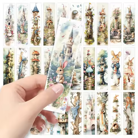 32pcs. Retro Peter Rabbit bookmark, suitable for back-to-school season, Christmas, Halloween, teache