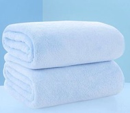 全城熱賣 - 珊瑚絨吸水浴巾（藍色）（70*140cm）