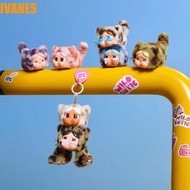 IVANES Crybaby Doll Figures, Collectible Pop Mart Crybaby Plush Keychain, Wild But Cutie Series Cosp