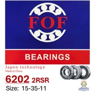 FOF Bearing 6202 2RSR (15x35x11) 100% Original