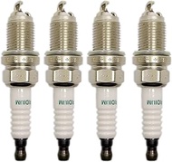 Spark Plug for Toyota Aqua Yaris Sienta Vitz Prius C Fielder, 4pcs Iridium Spark Plug 90919-01284, F