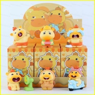 B4 6pcs Capybara Action Figure Casual daily life Model Dolls Toys For Kids Ornament Collection gifts