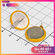 [5 Pieces]- CMOS Battery CR2032 T35 3V Perpendicular Welding Pins Truong Giang Components 86