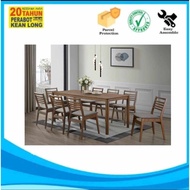 CKE Set Meja Makan 8+1 Kerusi Kayu / Set Makan/ Dining Set/ Dining Table Set