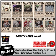 Poster dinding One Piece Kru Mugiwara Terbaru - Isi 10 Pcs / Poster dinding / Hiasan dinding kamar t