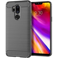 Soft Phone Cover For LG G7 ThinQ g7 plus X5 One Luxury Carbon Fiber Case for lg g7 one Q9 One LGG7+ Shockproof Silicone Back Cover