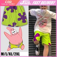 M-2XL Unisex Patrick Pants Patrick Star shorts Quick-drying Summer Beach Pants Cartoon Patrick Flora