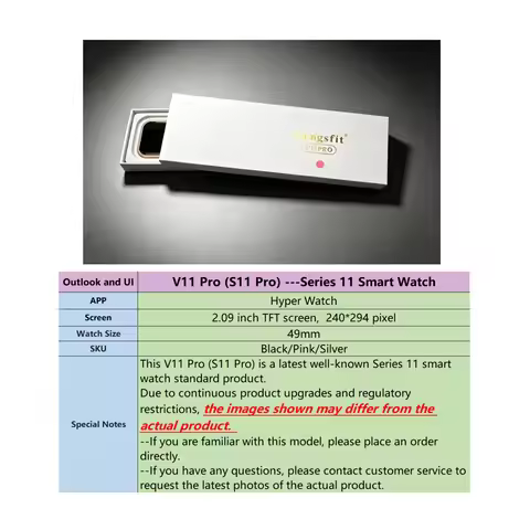 New V11 S11 Pro Smart Watch 49mm Fast Ship Fitness Track BT Calling S11Pro V11pro Series 11 Smartwat