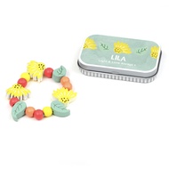 Cotton Twist孩子的手工藝木質串珠手環/ 排燈節/ 迷你鐵盒