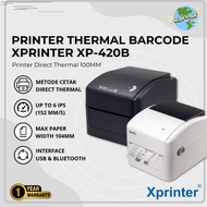Xprinter XP420B Thermal Barcode Printer Receipt A6 XP-420B XP420 USB Bluetooth Print Barcode Price
