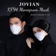 (48 HOURS PROMO )KF94 Headloop Mask Hijab Monogram inspired by Jovian Kingmask Medidoc 4ply (READY S