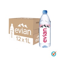 evian Natural Mineral Water (12 x 1L Case)