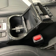 Carbon Fiber Interior Cup Holder Cover For Subaru Forester 2019-2024 Accessories