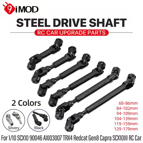 9IMOD Metal Drive Shaft RC Car Parts For 1/10 RC Car Crawler Axial SCX10 SCX10 III TRX4