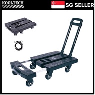 foldable trolley hand truck bearing platform car trolley 6 wheel trollies