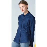 Navy Blue Long-Sleeved Shirt Mc Authentic% Hand 1 Complete Label M