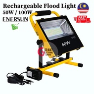 ENERSUN LED FLOOD LIGHT SPOT 50W / 100W INDOOR / OUTDOOR IP65 RECHARGEABLE