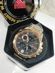 นาฬิกาแบรนด์ DZINER งานแท้ 100% พร้อมกล่องแบรนด์ นาฬิกาผู้ชาย รุ่น 2 ระบบ สินค้ากันน้ำ
