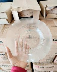 Piring Makan beling kaca besar ukuran 9 inci