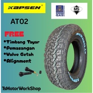 KAPSEN AT02 4X4 (15inch,16inch,17inch,18inch) FREE VALVE GETAH SETIAP 1BIJI PEMBELIAN TAYAR