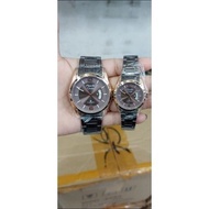 Jam Tangan Couple Alexandre Christie AC 8289 Rantai Pria &amp; Wanita