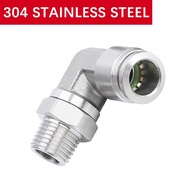 4 6 8 10 12 14 16mm OD Tube 1/8" 1/4" 3/8" 1/2" BSP BSPT Male Elbow Push In To Connect Pneumatic Air