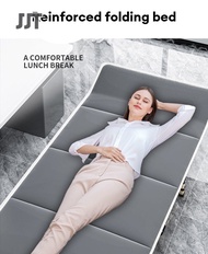 JJT [จัดส่งฟรี]แผ่นเสริมพับได้,เตียงพักกลางวันของคน,เก้าอี้เอนกายอเนกประสงค์ในบ้านสำนักงานพับได้สำหรับผู้ใหญ่เตียงนอนพักผ่อนคุ้มกัน