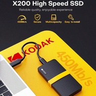 KODAK X200 External SsD Hard Drive HD 1TB USB 3.1 Mini Portable SSD 256B 512GB ForLaptops Smartphone
