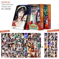 92pcs SPAGHETTI Lomo Cards DIFFERENT HOT CRAZY EASY NIGHT UNFORGIVEN Stickers Photocards SAKURA CHAE