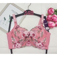 34B/75B NUC 3D EMBROIDERY BRA - WIRED