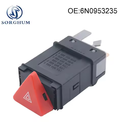 Flash Emergency Light Warning Hazard Light Switch 6N0953235 For VW