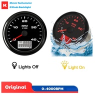 New Type Marine Tachometers Gauges 0-4000RPM Revolution Meters 9-32vdc with Hourmeters and 8 Kinds B