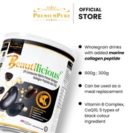 Halal Premium Pure Beautilicious Collagen Peptides 5000mg with CoQ10 Whole Grains