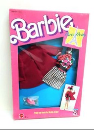 絕版古董1988年香港和中國製造MATTEL BARBIE Paris Pretty 服裝SET