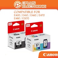 Canon Ink PG-47 PG47 / CL-57S / CL-57 Black OR Colour Ink Cartridge for Canon E410/ E460/ E470/ E480