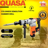 SYK Quasa CYG-DH838 Electric Demolition Hammer Drill Machine Concrete Breaker Hacker Mesin Pecah Bat