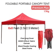 Red 8x8 Feet Premium Plus Quality Foldable Canopy Tent Gazebo Folding Portable Tent