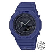 [Watchwagon] Casio G-Shock GA-2100-2A Slim Case Analog Digital Unisex Blue Resin Band Watch GA-2100-