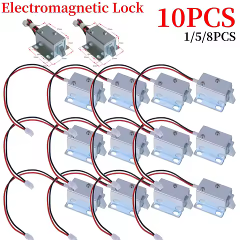 DC 12V Small Electromagnetic Lock Storage Cabinets Electronic Lock Electric Bolt Lock Drawer File Ca
