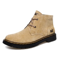 《819》Caterpillar Mens Suede Leather Boot Ankle Boots CAT High Top  Outdoor Casual Martin Boots Size 