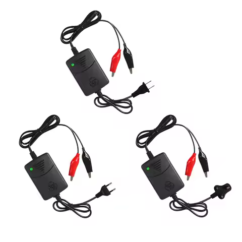12V Smart Battery Maintainer 1500MA Lead-acid Battery Charger Overload Protection Portable Battery C