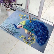 Carpets for Living Room 3D Carpet Peacock Decoration Bedside Carpet Velvet Bedroom Decor peacock design carpet peacock feather floor mat Entrance Door Mat Deepavali Home Decorations Things Diwali Decoration Home Decor客厅地毯防滑