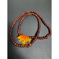 7mm+ Rose Wood 108 beads Mala