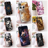 Shockproof Case For Itel A58 / A58 Pro / 58 Lite / A49 A661L / A631L Casing Cool Dragon Lion Cat Car
