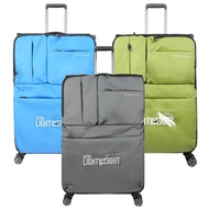 Giordano Multipocket EVA Fabric Ultra Lightweight Travel Trolley Softcase Expandable Luggage w TSA L