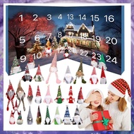 [P K A M] Christmas Gnome Calendar with Collectible Gnome Dolls Gnome Plush Toy Gnome Countdown Cale